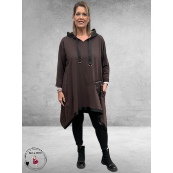 SINNE DESIGN Tuniek/Jurk Bruin