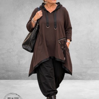 SINNE DESIGN Tuniek/Jurk Bruin