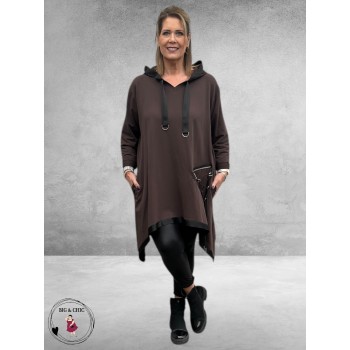 SINNE DESIGN Tuniek/Jurk Bruin