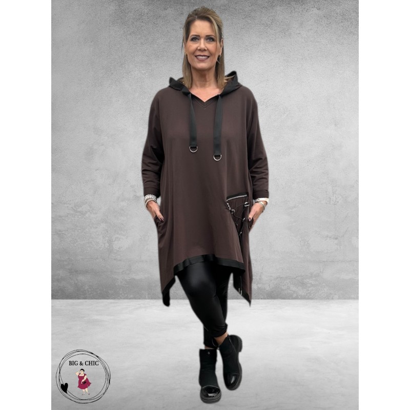 SINNE DESIGN Tuniek/Jurk Bruin