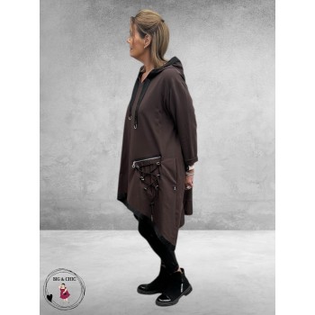 SINNE DESIGN Tuniek/Jurk Bruin