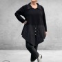 SINNE DESIGN Tuniek Zwart Gesp