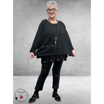 SINNE DESIGN Sweater Zwart/Grijs