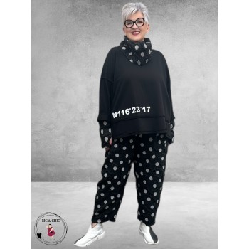 SINNE DESIGN Ballonbroek Zwarte Rondjes
