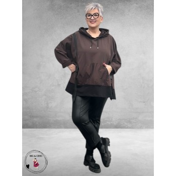 SINNE DESIGN Hoodie Stoer  Bruin