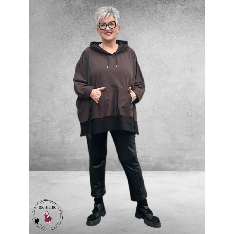 SINNE DESIGN Hoodie Stoer  Bruin