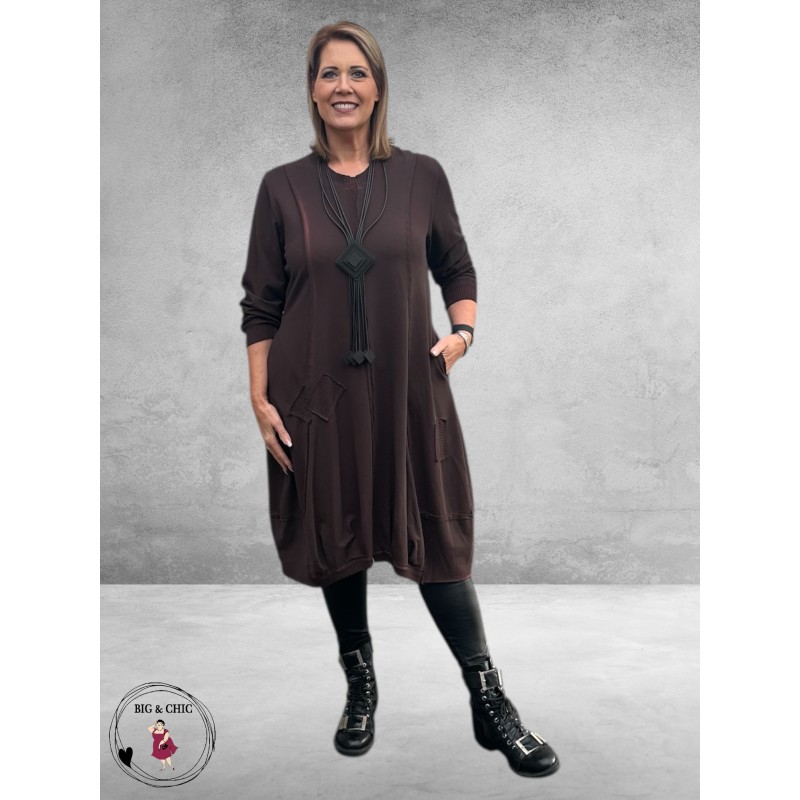 SINNE DESIGN Jurk Bruin