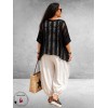 Sinne Shirt Openwork Zwart 