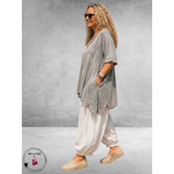 Sinne Shirt Apart en Stoer Vintage Grijs