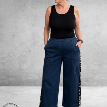 Sinne Jeans Stoer Met Inzet