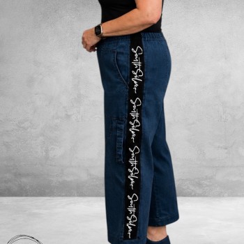 Sinne Jeans Stoer Met Inzet