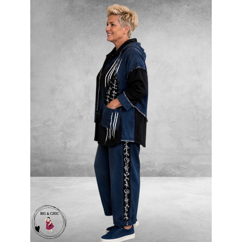 Sinne Jeans Stoer Met Inzet