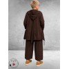 Sinne Jas/Vest Puntcapuchon Bruin