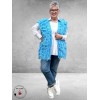 SISSI Gilet Gebreid Franjes Blauw