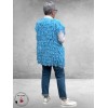 SISSI Gilet Gebreid Franjes Blauw