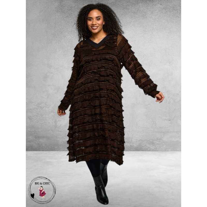 STUDIO Jurk Edith Brown