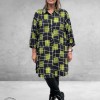 STUDIO Tuniek/Blouse Emilie Zwart/Groen Ruit