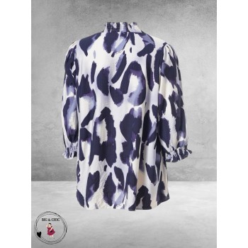 STUDIO Blouse Feodora Blauw/Wit