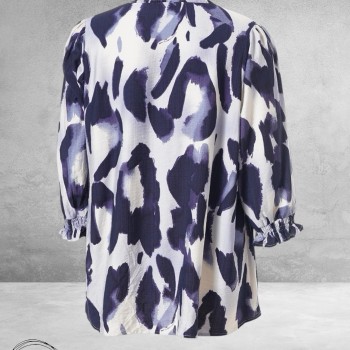 STUDIO Blouse Feodora Blauw/Wit