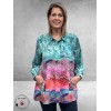 STUDIO Blouse Vilma Blauw/Rose