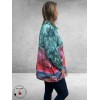STUDIO Blouse Vilma Blauw/Rose