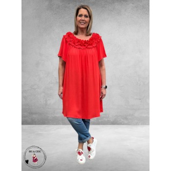 NO.1 by OX  Jurk/Tuniek Carmen Rood