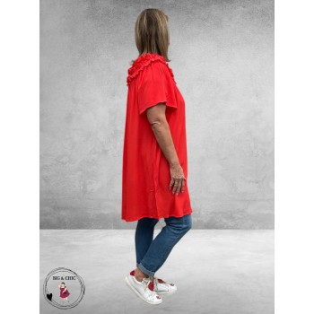 NO.1 by OX  Jurk/Tuniek Carmen Rood