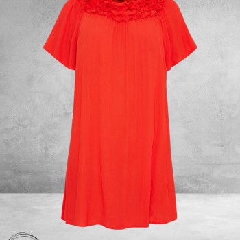 NO.1 by OX  Jurk/Tuniek Carmen Rood