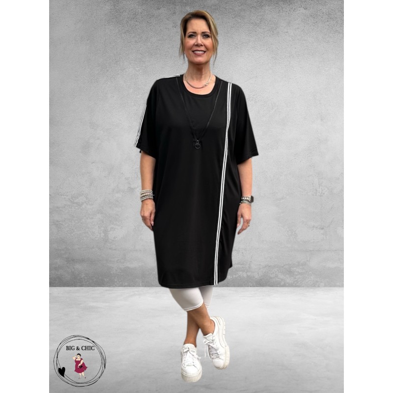 Studio Jurk Fenja Sportief Zwart-Wit