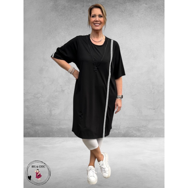 Studio Jurk Fenja Sportief Zwart-Wit