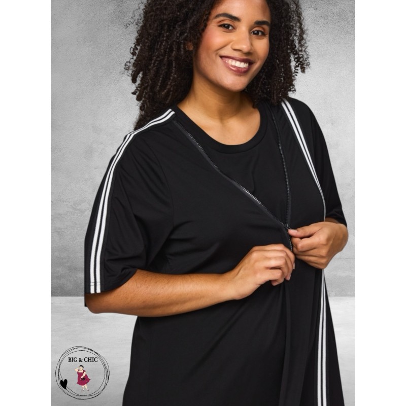 Studio Jurk Fenja Sportief Zwart-Wit