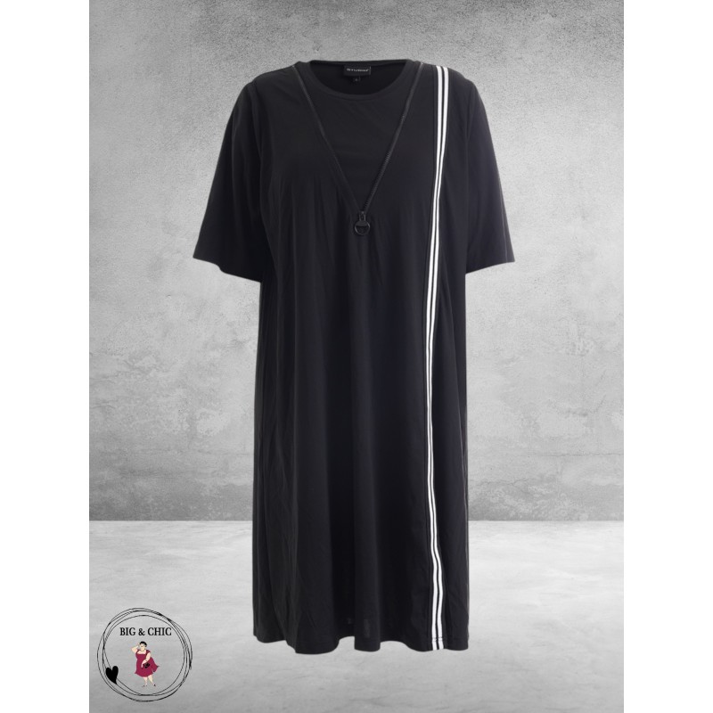 Studio Jurk Fenja Sportief Zwart-Wit