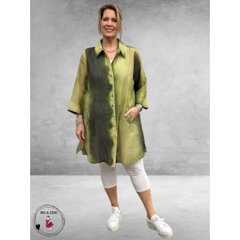 Studio Long-Blouse Emilie Groen Multi