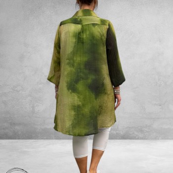 Studio Long-Blouse Emilie Groen Multi