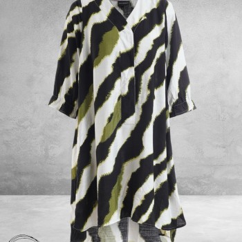 STUDIO Tuniek Elma Zwart/Wit/Groen