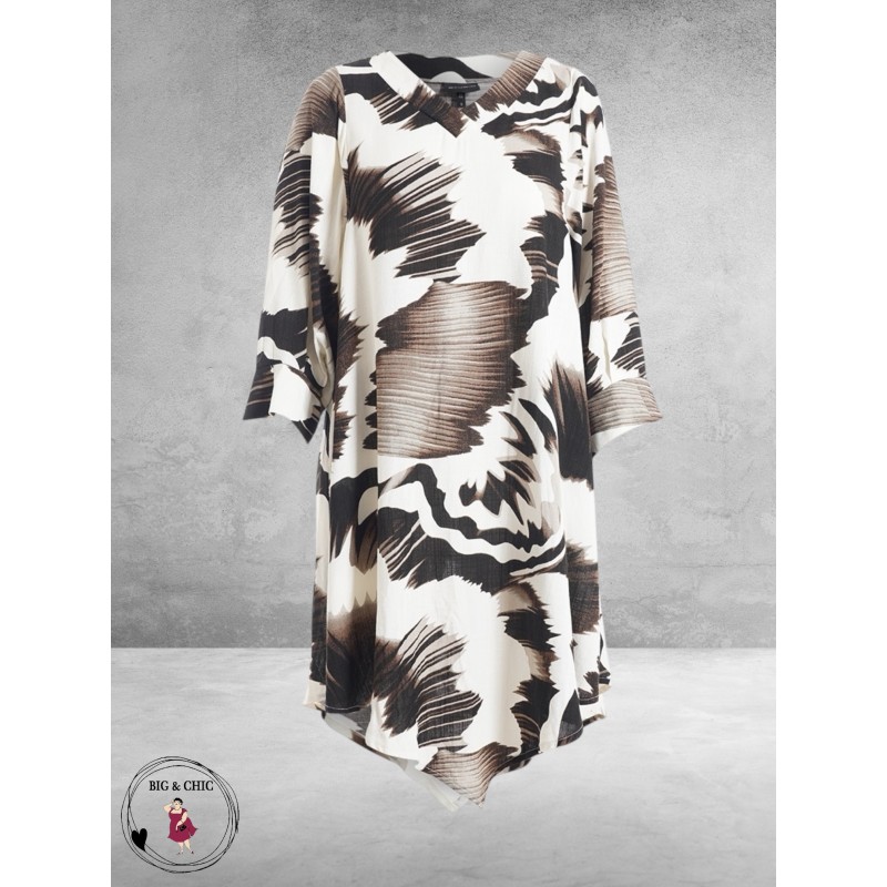 Studio Tuniek Juline Zwart-Wit-Bruin