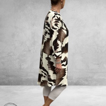 Studio Tuniek Juline Zwart-Wit-Bruin