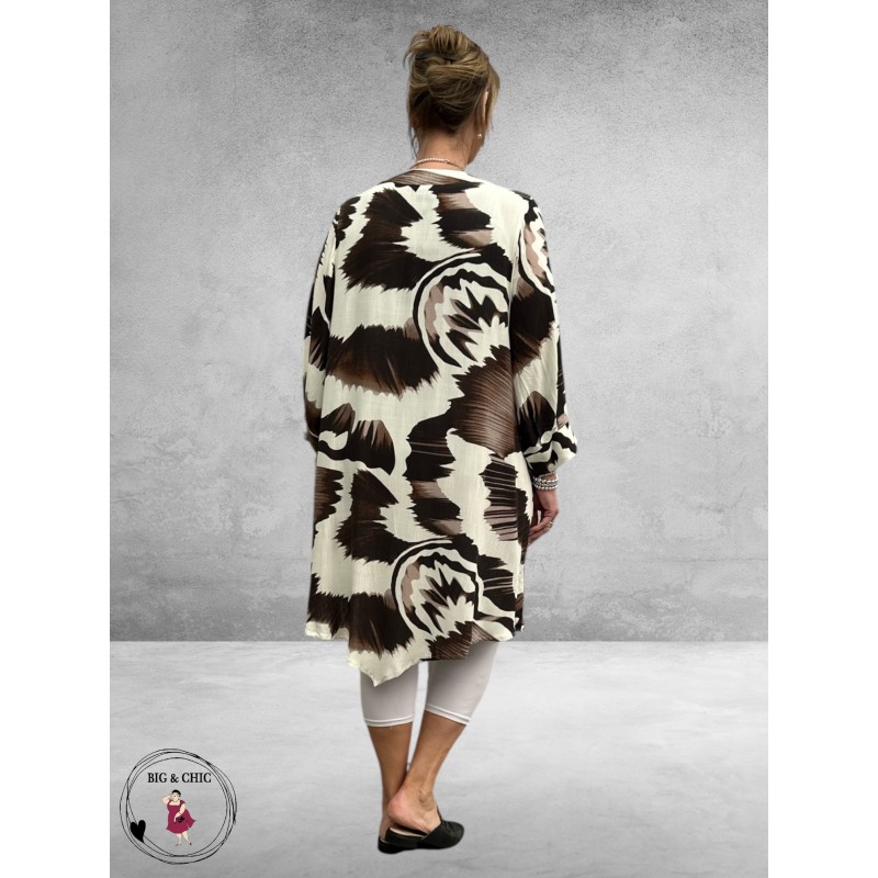 Studio Tuniek Juline Zwart-Wit-Bruin