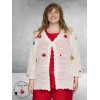 Studio Vest Met Bloemen Applicatie Wit