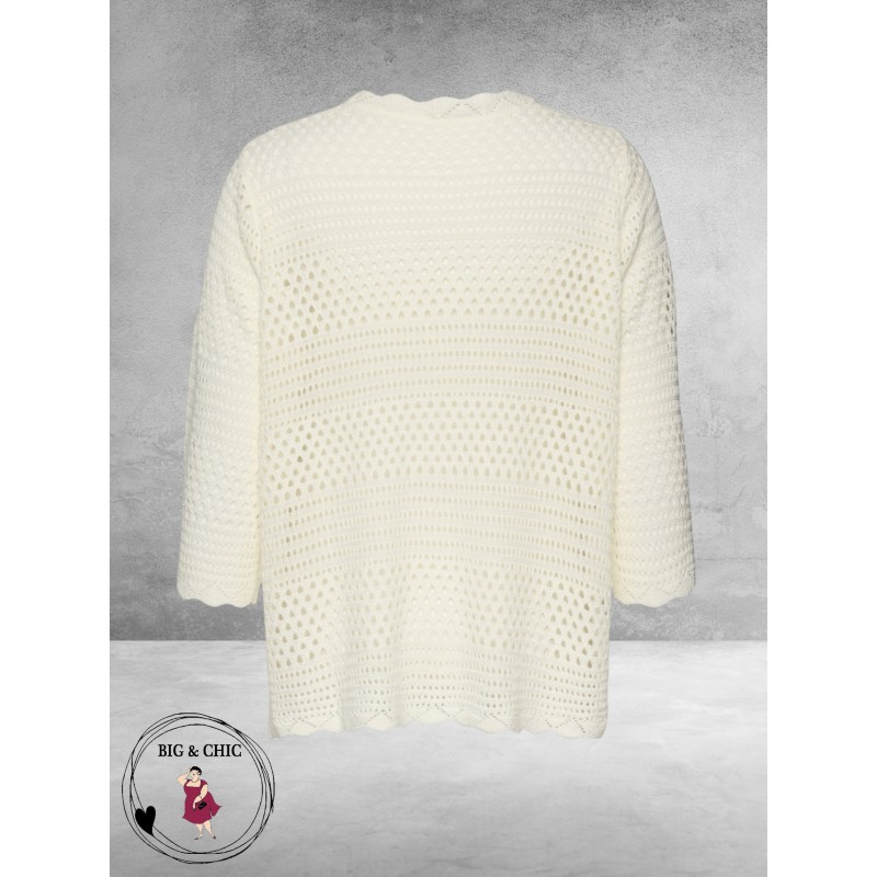 Studio Vest Met Bloemen Applicatie Wit