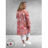 Gozzip Tuniek Skuld Rood Paisley Print