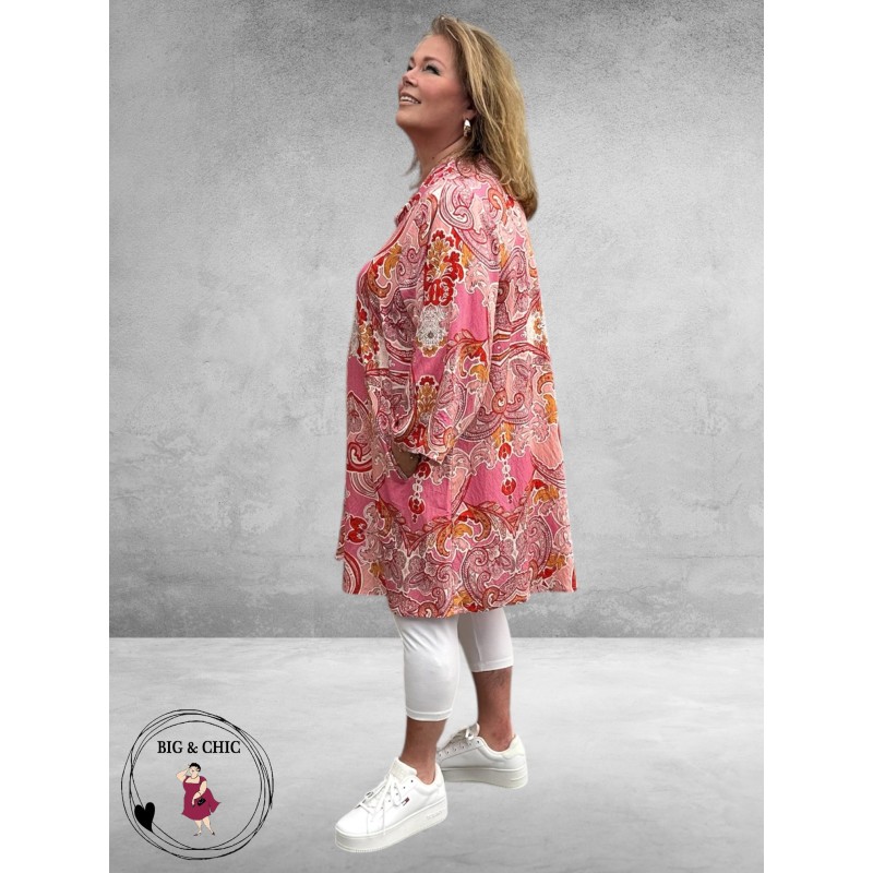 Gozzip Tuniek Skuld Rood Paisley Print