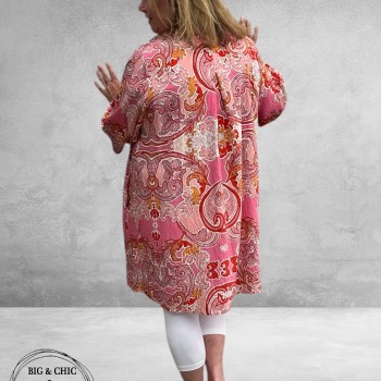 Gozzip Tuniek Skuld Rood Paisley Print