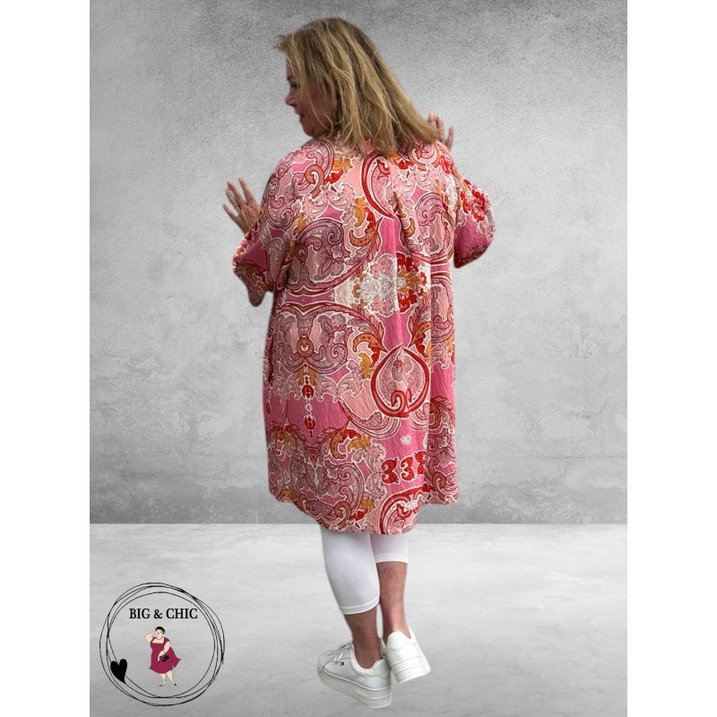 Gozzip Tuniek Skuld Rood Paisley Print