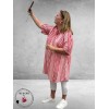 Studio Blouse-Tuniek Emelie Rood-Wit-Streep