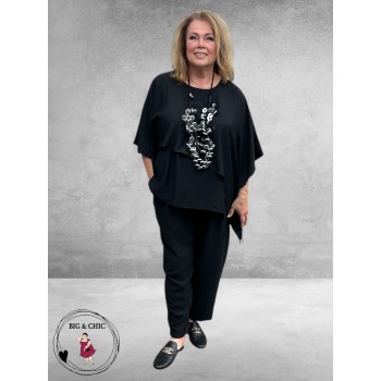 Studio Broek 7/8 Zomer Zwart 