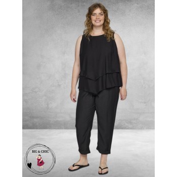 Studio Broek 7/8 Zomer Zwart 