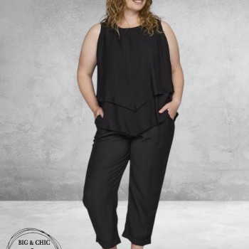 Studio Broek 7/8 Zomer Zwart 