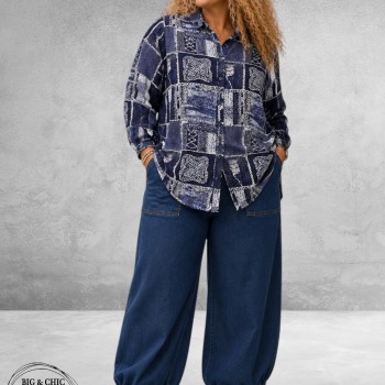 Studio Blouse Britta Blauwtinten