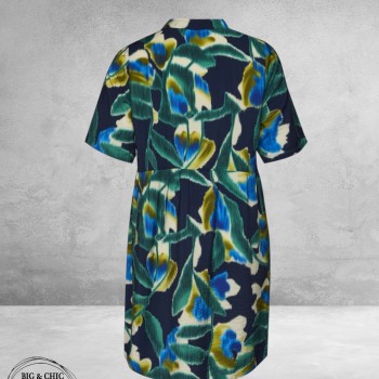 Studio Jurk/Dress Lise Blue Green Print 